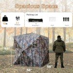 JOMAILIEEL 360-Degree See-Through Hunting Blind