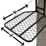 Muddy The Boss Wide Stance Hang On 1 Person Hunting Tree Stand Platform with Silent Straps, FlexTek Comfort Seating, and Extra Wide Platform (2 Pack)