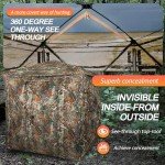 FUNHORUN 360° See-Through Hunting Blind for 2-3 People