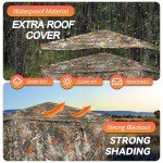 FUNHORUN 360° See-Through Hunting Blind for 2-3 People