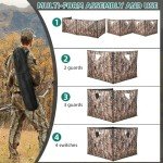 YITAHOME Pop-Up Hunting Blind for 3-4 People