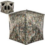 Lenotos Hunting Blind, 2-3 Person Pop Up Ground Blind with Carrying Bag, Portable Resilient Hunting Tent for Deer & Turkey Hunt(A-1014)