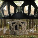 Lenotos Hunting Blind, 2-3 Person Pop Up Ground Blind with Carrying Bag, Portable Resilient Hunting Tent for Deer & Turkey Hunt(A-1014)