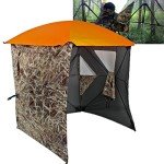 AUSCAMOTEK 3-Panel See-Through Ground Blind
