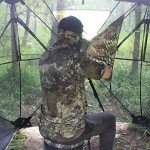 AUSCAMOTEK 3-Panel See-Through Ground Blind