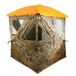 AUSCAMOTEK 3-Panel See-Through Ground Blind
