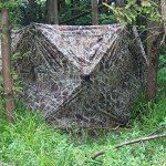 AUSCAMOTEK 3-Panel See-Through Ground Blind