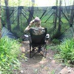 AUSCAMOTEK 3-Panel See-Through Ground Blind