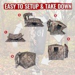 Zoebruzer Portable 270° Camo Hunting Blind for 3