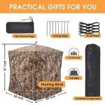 XProudeer Hunting Blind,See Through Ground Blinds with 270 Degree,2-3 Person Pop Up Portable Hunting Blinds,Camouflage Hunting Tent for Deer & Turkey Hunting