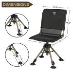 360° Swivel Folding Hunting Blind Chair - 400lbs Capacity