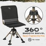 360° Swivel Folding Hunting Blind Chair - 400lbs Capacity