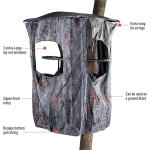 Guide Gear Universal Tree Stand Blind Kit for Hunting, Elevated Deer Blinds, Camo Tent