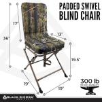 Black Sierra 360° Silent Swivel Hunt Chair