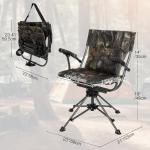 REDCAMP 360° Swivel Camo Hunting Blind Chair