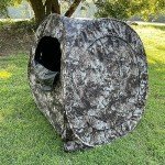 THUNDERBAY Run & Gun 60" x 60" 1-2 Pereson Pop-Up Ground Blind, 4-Panel Spring Steel Hunting Bilnd for Deer, Turkey Duck Hunting, Bow Hunting, Digital Camo