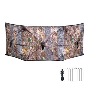 WTVIDAS Pop Up Ground Blind Portable Hunting Blind Three-Panel Hunting Ground Blinds for Deer Turkey Duck Quick Setup Hunting Accessory