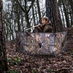 WTVIDAS Pop Up Ground Blind Portable Hunting Blind Three-Panel Hunting Ground Blinds for Deer Turkey Duck Quick Setup Hunting Accessory