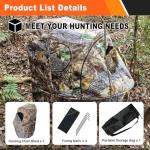 Bayattoo Portable Camouflage Hunting Blind and Chair
