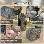 Phoncoo 3-Panel See-Through Hunting Blind