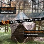 JOMAILIEEL 360° See-Through Hunting Blind for 3