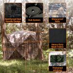 JOMAILIEEL 360° See-Through Hunting Blind for 3