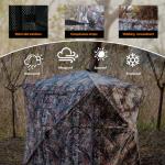 JOMAILIEEL 360° See-Through Hunting Blind for 3