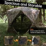 JOMAILIEEL 360° See-Through Hunting Blind for 3