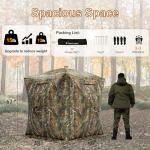 JOMAILIEEL 360° See-Through Hunting Blind for 3