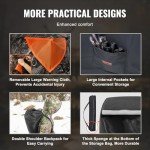 VEVOR Hunting Blind, 270° See Through Ground Blind, 2-3 Person Pop Up Deer Blind for Hunting with Carrying Bag, Portable Resilient Hunting Tent, 3 Horizontal Windows for Turkey and Deer Hunting