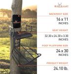 Big Game Captain XC Hang-On Treestand with Seat