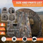 360° See-Through Hunting Blind for 2-3 People