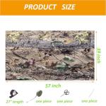 Camouflage Hunting Blind Window Curtain Kit 57" x 39