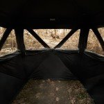 VEVOR Hunting Blind, 270° See Through Ground Blind, 2-3 Person Pop Up Deer Blind for Hunting with Carrying Bag, Portable Resilient Hunting Tent, 3 Horizontal Windows for Turkey and Deer Hunting