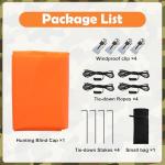 RunNico Orange Safety Cap for Hunting Blinds