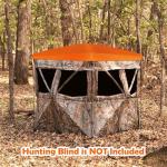 RunNico Orange Safety Cap for Hunting Blinds