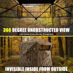 HUNTSEN 360° See-Through Pop-Up Hunting Blind