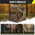 HUNTSEN 360° See-Through Pop-Up Hunting Blind
