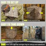 HUNTSEN 360° See-Through Pop-Up Hunting Blind