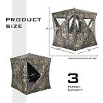 Tangkula 3-Person Portable Camouflage Hunting Blind