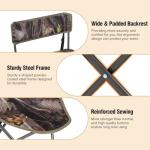 2 Pack Portable Tripod Hunting Chairs with Backrest