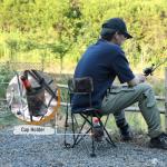 2 Pack Portable Tripod Hunting Chairs with Backrest