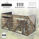 360-Degree Camouflage Pop-Up Hunting Blind for 2-3 People