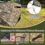360-Degree Camouflage Pop-Up Hunting Blind for 2-3 People