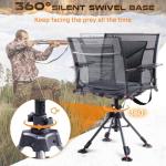 360° Swivel Hunting Chair with Adjustable Height