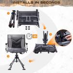 360° Swivel Hunting Chair with Adjustable Height