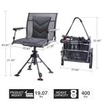 360° Swivel Hunting Chair with Adjustable Height