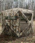 Holiwei Hunting Blind 360° Silent See Through Blind with Swing Door, 2-3 Person Pop Up Ground Blind with Carrying Bag, Portable Hunting Tent for Deer & Turkey Hunting