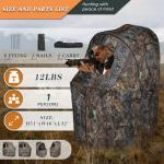 FUNHORUN Portable See-Through Deer Hunting Blind Chair