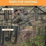 XProudeer Hunting Blind,See Through Ground Blinds with 360 Degree,2-3 Person Pop Up Portable Hunting Blinds,Camouflage Hunting Tent for Deer & Turkey Hunting